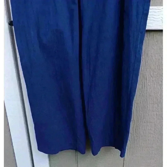 Rebecca Malone Women's Pull On Pants Navy Blue‎ Size Petite Large Elastic Waist - Picture 3 of 6